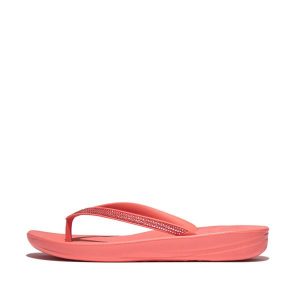 Klapki damskie FitFlop Iqushion Sparkle TPU. Brązowe klapki FIT FLOP, bez wzorów, bez obcasa. Za 322,00 zł.