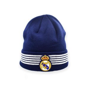 Czapka Real Madryt Jr - oficjalna licencjonowana. Niebieskie czapki REAL MADRID, bez wzorów, sportowe. Za 99,00 zł.