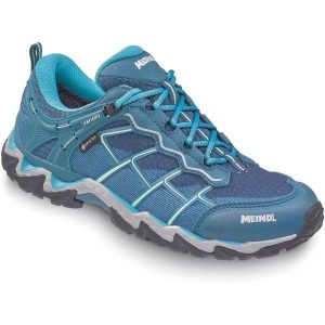 Buty sportowe damskie Meindl Houston Lady Gore-Tex. Niebieskie buty trekkingowe MEINDL, z gore-texu, bez zapięcia. Za 739,90 zł.