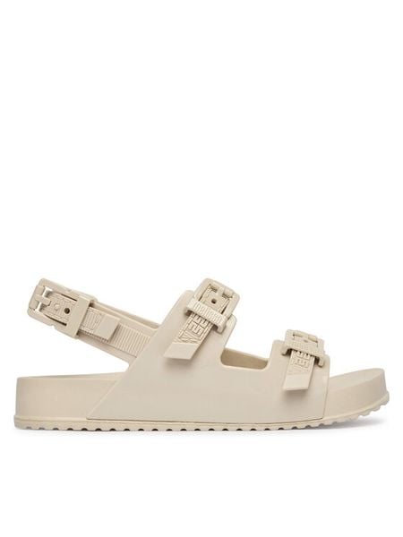 Melissa Sandały Melissa Cozy Sandal Ad 36895 Beżowy. Brązowe sandały Melissa, bez wzorów, z tworzywa sztucznego, bez obcasa, na płaskiej podeszwie, bez zapięcia. Za 358,99 zł.