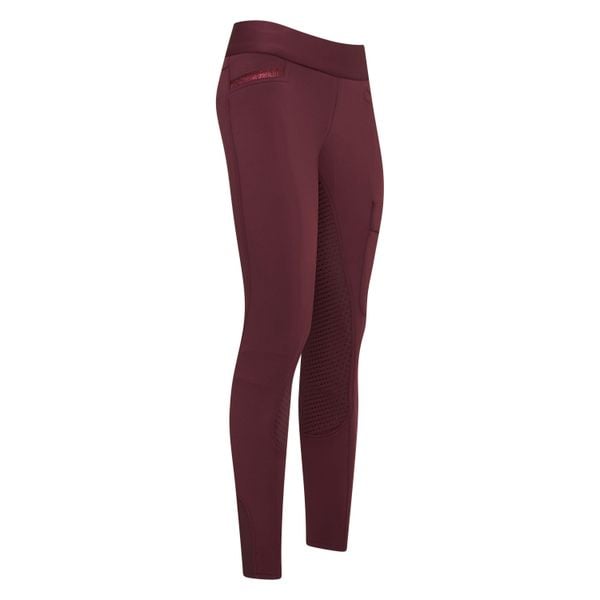 Damskie legginsy jeździeckie z pełną przyczepnością Imperial Riding EL Capone. Czerwone legginsy IMPERIAL RIDING, bez wzorów. Za 397,25 zł.