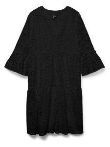 Vero Moda Sukienka w kolorze czarnym rozmiar: S. Czarne sukienki Vero Moda, s, bez wzorów, z bawełny, bez kołnierzyka, bez ramiączek, mini. Za 128,95 zł.
