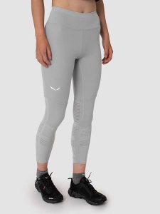 Salewa Legginsy funkcyjne "Pedroc Dry" w kolorze szarym rozmiar: XS/S. Szare legginsy Salewa, bez wzorów. Za 394,95 zł.