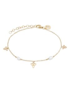 Tamaris Bransoletka z elementami ozdobnymi rozmiar: onesize. Białe bransoletki Tamaris, z perłą, ze stali. Za 130,99 zł.