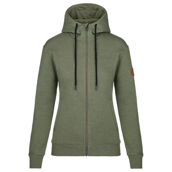 Bluza bawełna damska Kilpi Leines. Zielone bluzy Kilpi, l, bez wzorów, z bawełny, z kapturem. Za 189,67 zł.