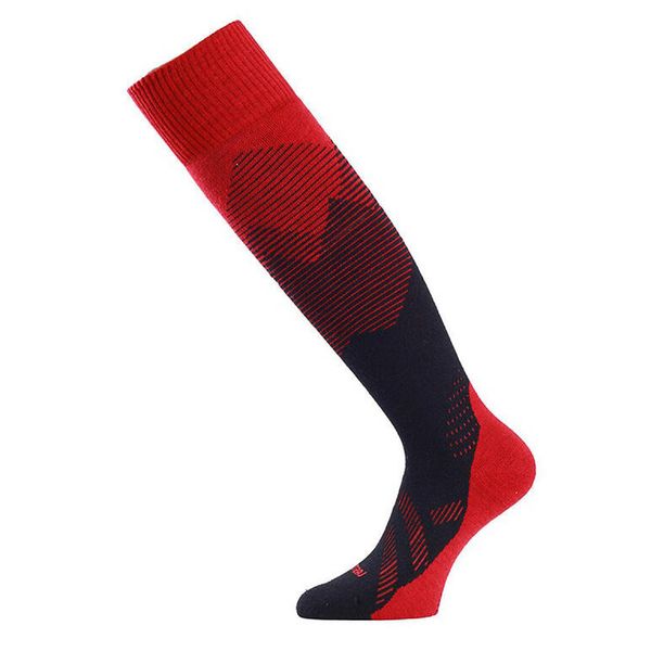 Skarpety narciarskie uniseks Lasting FWM 393 Merino 85%. Czerwone skarpetki LASTING, bez wzorów, z wełny. W wyprzedaży za 139,90 zł.