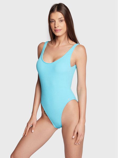 Banana Moon Strój kąpielowy Belmar Scrunchy JAA14 Niebieski. Niebieskie stroje jednoczęściowe Banana Moon, bez wzorów, z syntetyku. Za 249,99 zł.