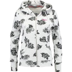 Superdry LABEL ZIPHOOD Bluza rozpinana ice marl. Bluzy marki Superdry. W wyprzedaży za 233,40 zł.