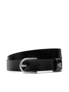 Calvin Klein Pasek Rounded Buckle Ck Loop 25Mm LV04F7107G Czarny. Czarne paski Calvin Klein, bez wzorów, ze skóry. Za 209,99 zł.