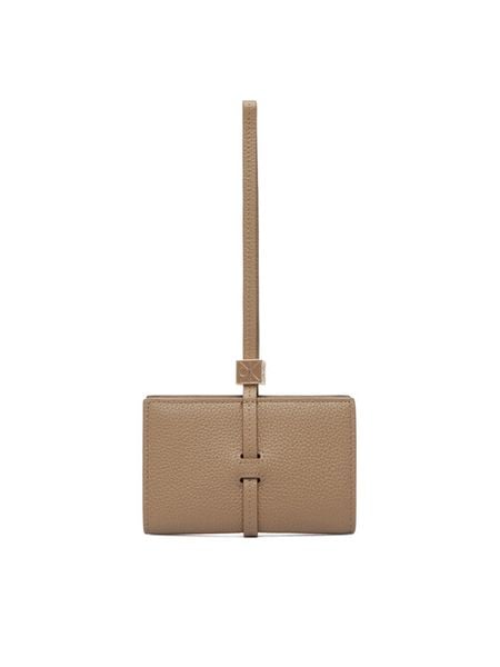 Calvin Klein Portfel Emblem Hw Pebble Wallet On Strap LV04F1130G Beżowy. Brązowe portfele Calvin Klein, bez wzorów, ze skóry. Za 289,99 zł.