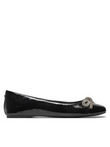 Steve Madden Baleriny Nilsa SM11003517 Czarny. Czarne balerinki Steve Madden, bez wzorów, ze skóry, bez obcasa, bez zapięcia. Za 269,99 zł.