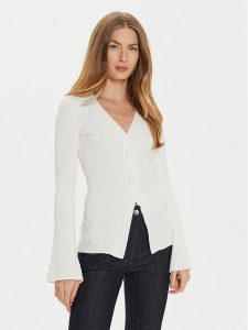 TWINSET Sweter 242TT3023 Écru Slim Fit. Swetry klasyczne Twinset, l, z syntetyku, bez kołnierzyka. Za 579,99 zł.