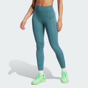 Legginsy Optime Stash 7/8. Niebieskie legginsy ADIDAS, bez wzorów. Za 259,00 zł.