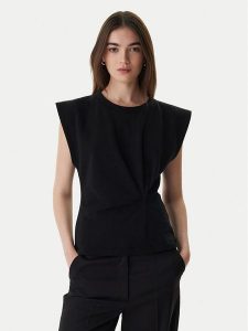 BOSS T-Shirt 50554276 Czarny Regular Fit. Czarne t-shirty Boss, m, bez wzorów, z bawełny, bez kołnierzyka, bez ramiączek. Za 289,99 zł.