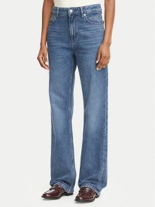 BOSS Jeansy 50569173 Niebieski Straight Leg. Niebieskie jeansy Boss, bez wzorów, z bawełny. Za 599,99 zł.