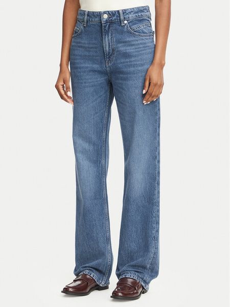 BOSS Jeansy 50569173 Niebieski Straight Leg. Niebieskie jeansy Boss, bez wzorów, z bawełny. Za 509,99 zł.