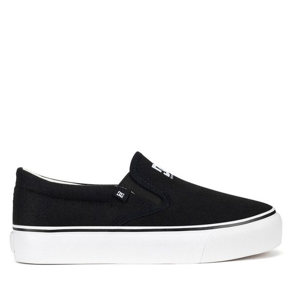 Tenisówki DC Shoes. Czarne trampki DC Shoes, bez wzorów, bez zapięcia. Za 159,99 zł.