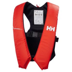 Kamizelka asekuracyjna dla dorosłych unisex Helly Hansen Rider Compact 50N. Czerwone kamizelki Helly Hansen, m, bez wzorów, bez kołnierzyka, bez ramiączek, bez kaptura. Za 350,00 zł.
