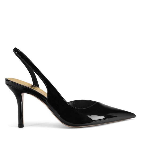 Szpilki Eva Minge. Czarne sandały Eva Minge, bez wzorów, bez obcasa. Za 429,99 zł.