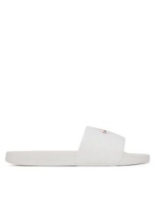 Calvin Klein Jeans Japonki Slide Monogram Wn Logo Ck YW0YW01967 Biały. Białe klapki Calvin Klein Jeans, bez wzorów, z jeansu, bez obcasa. Za 129,99 zł.