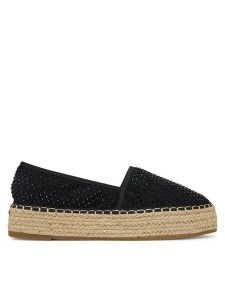 DeeZee Espadryle 3H39248-1 Czarny. Czarne espadryle DeeZee, bez wzorów, z materiału, bez obcasa. Za 119,99 zł.