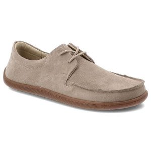 Szare Półbuty Armodo Skórzane Obuwie Damskie Barefoot. Szare półbuty Armodo, bez wzorów, z weluru, bez obcasa, bez zapięcia. Za 314,99 zł.