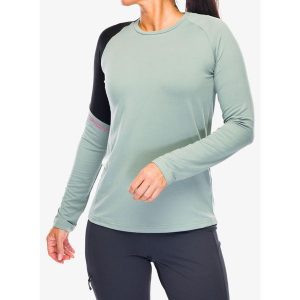 Bluza turystyczna damska CMP Sylphina. Zielone koszulki sportowe CMP, bez wzorów, bez ramiączek. Za 146,99 zł.