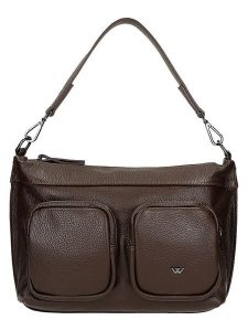 Wojas Skórzany shopper bag w kolorze brązowym - 42 x 23 x 8 cm rozmiar: onesize. Brązowe shopper bag Wojas, bez wzorów, z materiału, na ramię, bez dodatków. Za 319,99 zł.