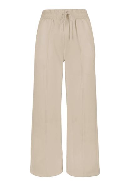 Spodnie dresowe z szeroką nogawką N-ERLA. Brązowe spodnie dresowe Volcano, s, bez wzorów, z dresówki. Za 149,99 zł.