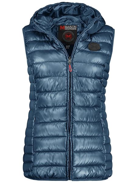 Maison Montaigne Kamizelka pikowana "Annemai" w kolorze granatowym rozmiar: L. Niebieskie kamizelki Maison Montaigne, l, z aplikacjami, bez kołnierzyka, bez ramiączek, bez kaptura. Za 122,09 zł.