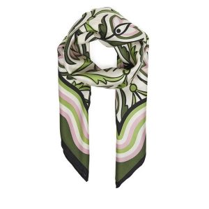 Szal Weekend Max Mara. Zielone szaliki Weekend Max Mara, bez wzorów. Za 419,99 zł.