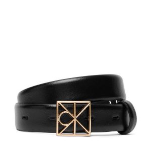 Pasek Damski Calvin Klein. Czarne paski Calvin Klein, bez wzorów. Za 249,99 zł.