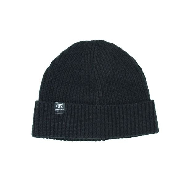 Czapka dzianinowa Beanie - rozmiar uniwersalny - (czarna). Czarne czapki SURF MONKEY, bez wzorów, z dzianiny, sportowe. Za 119,95 zł.