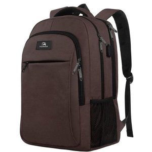 Plecak 36L – 17 cali – brązowy. Czarne plecaki TRAVELHAWK. Za 157,28 zł.