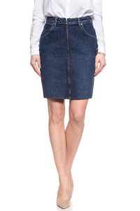 SPÓDNICA JEANSOWA WRANGLER HIGH ZIP SKIRT DEEP OCEAN W257WB86X 112128011. Niebieskie spódnice Wrangler, na co dzień, xs, bez wzorów, z jeansu, klasyczne, maxi. W wyprzedaży za 69,99 zł.
