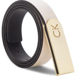 Pasek Damski CALVIN KLEIN - Ck Curved Plaque Bel K60K604259 001. Paski marki Calvin Klein. W wyprzedaży za 229,00 zł.