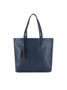 JENNY Torebka JNY-M-009-07 Granatowy. Niebieskie shopper bag Jenny, bez wzorów, z tworzywa sztucznego, bez dodatków. Za 159,99 zł.