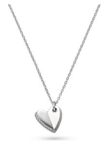 S.Oliver Srebrny naszyjnik z zawieszką - dł. 45 cm rozmiar: onesize. Szare naszyjniki s.Oliver, z cyrkonią, srebrne. Za 143,99 zł.