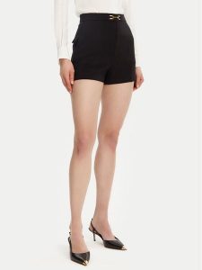 Elisabetta Franchi Szorty materiałowe SH-007-51E2-V240 Czarny Regular Fit. Czarne szorty Elisabetta Franchi, bez wzorów, z materiału. Za 549,99 zł.
