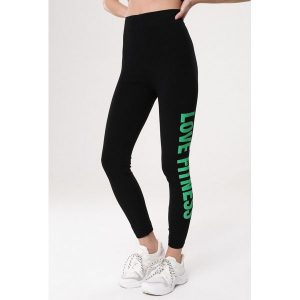 Czarno-Zielone Legginsy Sports Struggle. Legginsy marki Born2be. Za 29,99 zł.