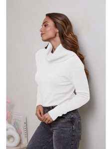 Soft Cashmere Golf w kolorze białym rozmiar: 38/40. Białe golfy Soft Cashmere, bez wzorów, z kaszmiru. Za 92,21 zł.