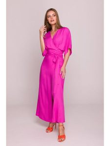 Stylove Sukienka w kolorze różowym rozmiar: S. Różowe sukienki Stylove, s, bez wzorów, bez kołnierzyka, bez ramiączek, maxi. Za 250,35 zł.
