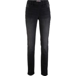 Jegginsy Mid Waist. Niebieskie jeansy bonprix, bez wzorów, z jeansu. Za 94,99 zł.