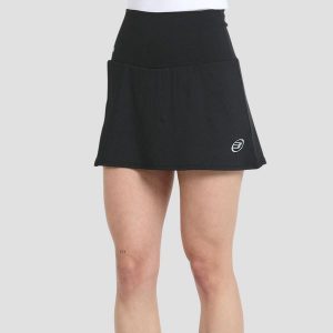 Spódniczka do padla damska Bullpadel Bogas. Czarne szorty BULLPADEL, bez wzorów, z dżerseju, sportowe. Za 169,99 zł.