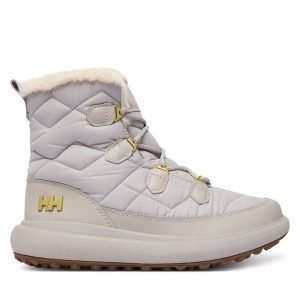 Śniegowce Helly Hansen. Szare buty zimowe Helly Hansen, bez obcasa, bez zapięcia. Za 699,99 zł.