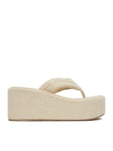DeeZee Japonki CT0718-1 Beżowy. Brązowe klapki DeeZee, bez wzorów, z materiału, bez obcasa. Za 139,99 zł.