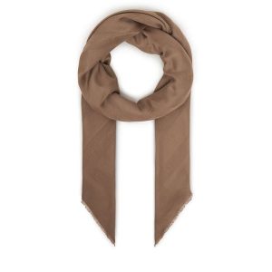 Szal Elisabetta Franchi. Brązowe szaliki Elisabetta Franchi, bez wzorów. Za 391,99 zł.