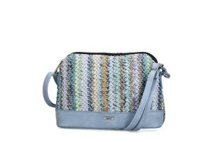 RIEKER H1510-90 multi, torebka damska. Niebieskie torebki klasyczne Rieker, bez wzorów, z materiału, bez dodatków. Za 209,90 zł.