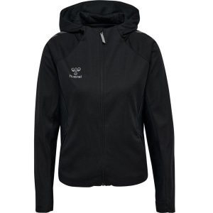 Damska bluza dresowa z kapturem Hummel Cima 2.0. Czarne bluzy Hummel, bez wzorów, z dresówki, z kapturem. W wyprzedaży za 313,50 zł.