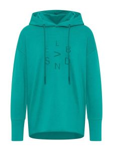 ELBSAND Bluza "Alster" w kolorze turkusowym rozmiar: S. Niebieskie bluzy ELBSAND, s, bez wzorów, z kapturem. Za 127,35 zł.